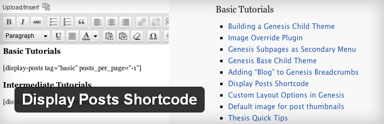 DisplayPostShortcode